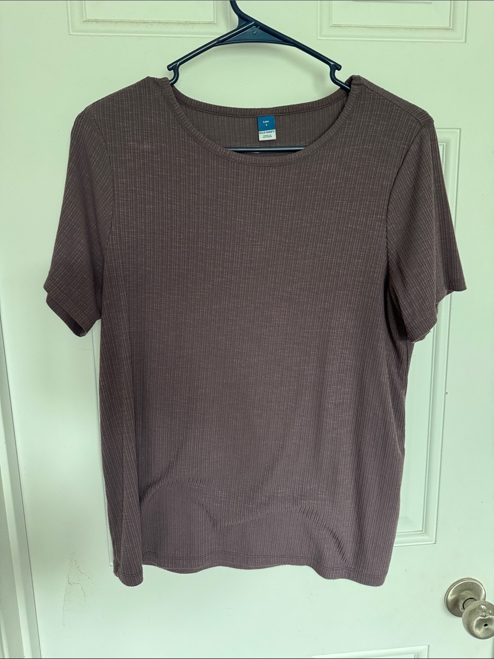 Old Navy Women's Short-Sleeve Ribbed Tee - Brown